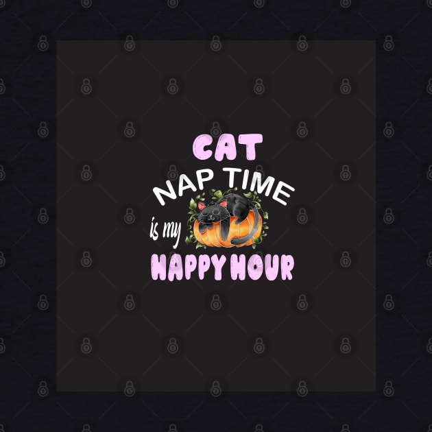 cat nap time is my happy hour by Designdaily